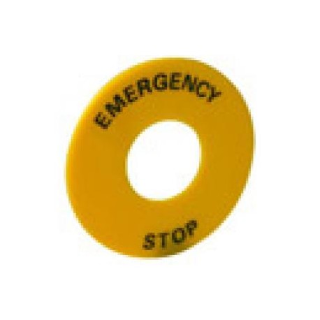 Placas con Leyenda emergency stop