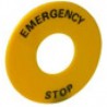 Placas con Leyenda emergency stop